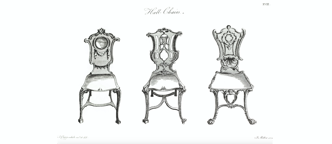 antique hall chair designs