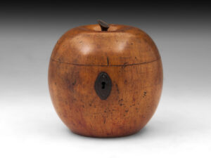 Apple tea caddy